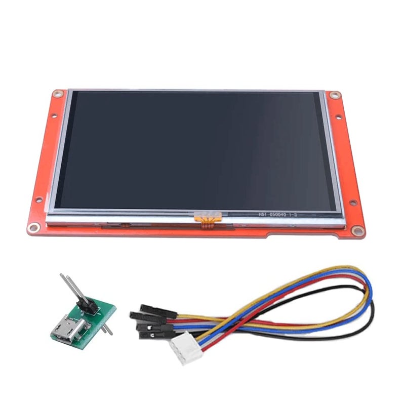 Ferwooh Nextion Display Intelligent 5.0 Inch Resistive Touch Screen 800x480 Serial LCD TFT HMI Display Module NX8048P050-011R Supports Audio Video - Image 1